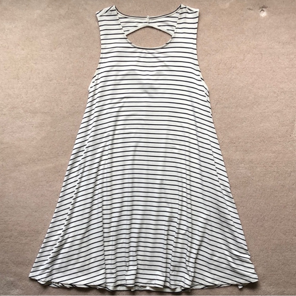 American Eagle Sleeveless Striped T-Shirt Dress